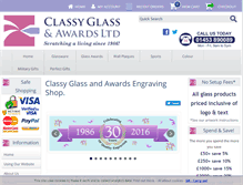 Tablet Screenshot of classyglass.co.uk
